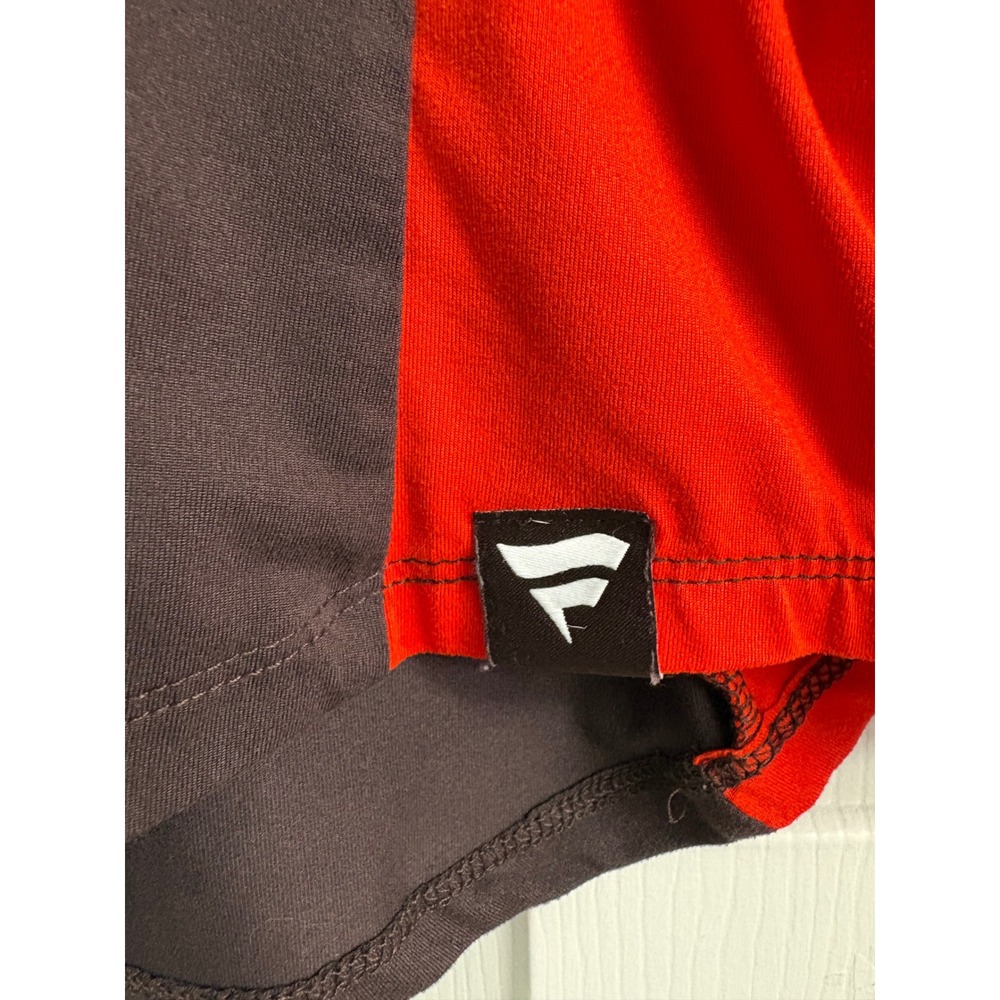 Fanatics Cleveland Browns Womens Brown Orange Quarter Zip Pullover Top Medium - Picture 8 of 10